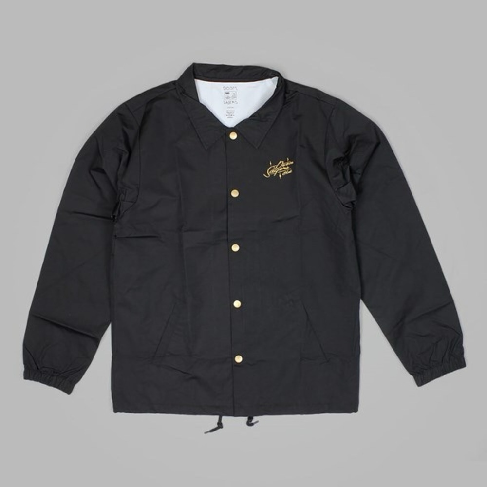 Doom Sayers Club Black Coach Jacket with Yellow Script Logo - Picture 9 of 10
